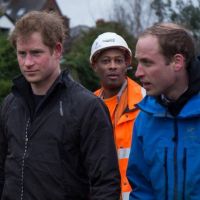 Prince Harry and his brother provided some much needed help to flood victims in Berkshire